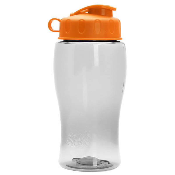 Mini Transparent Sports Bottle, 18oz. - Flip Top Lid