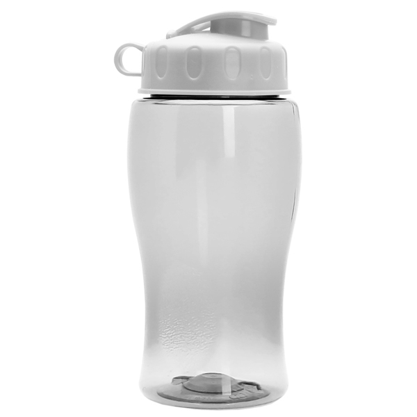Mini Transparent Sports Bottle, 18oz. - Flip Top Lid