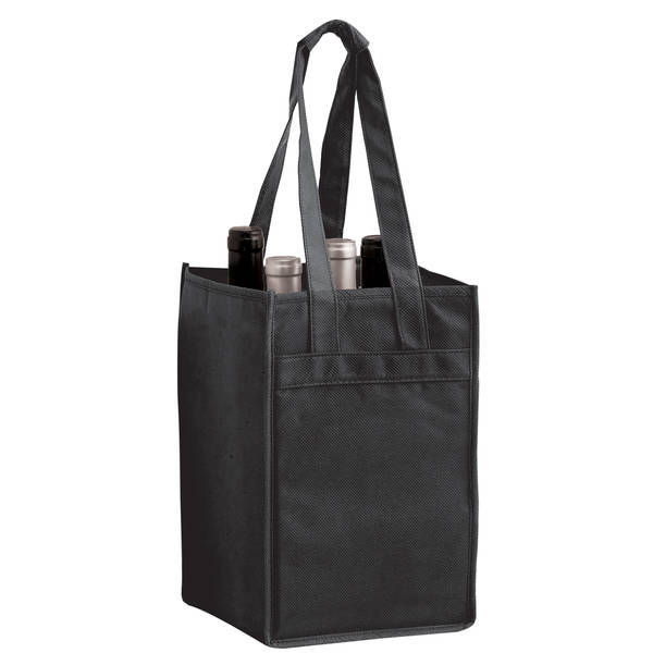 Four Bottle Non-Woven Wine Tote