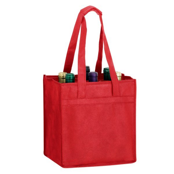 Six Bottle Non-Woven Wine Tote