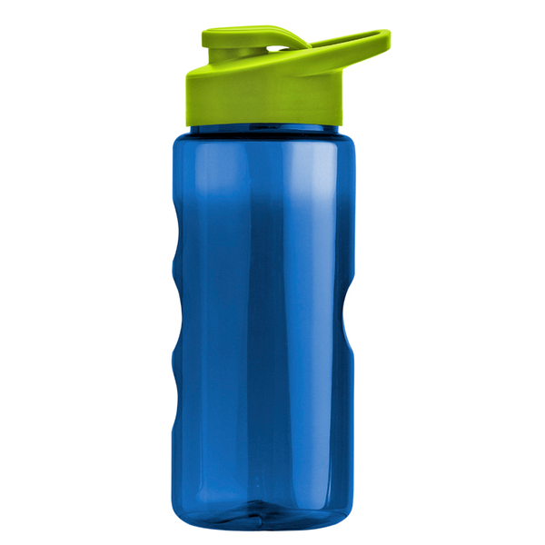 Finger Grip Tritan™ Translucent Bottle, 22oz. - Drink Thru Lid