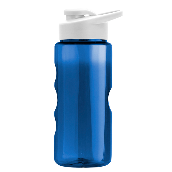 Finger Grip Tritan™ Translucent Bottle, 22oz. - Drink Thru Lid