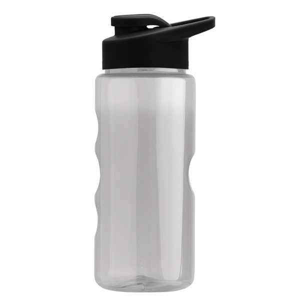 Finger Grip Tritan™ Translucent Bottle, 22oz. - Drink Thru Lid