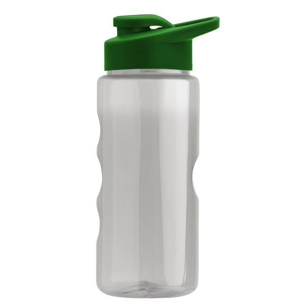 Finger Grip Tritan™ Translucent Bottle, 22oz. - Drink Thru Lid