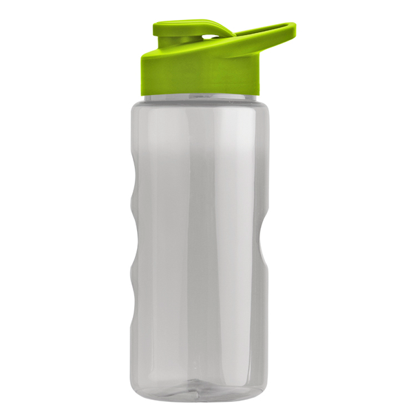 Finger Grip Tritan™ Translucent Bottle, 22oz. - Drink Thru Lid
