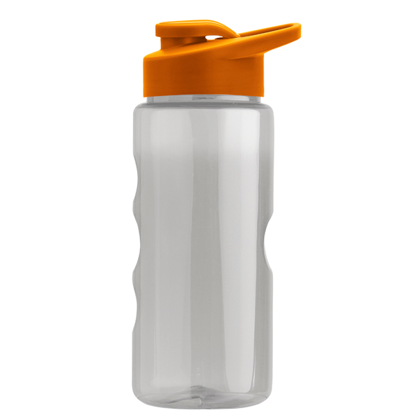Finger Grip Tritan™ Translucent Bottle, 22oz. - Drink Thru Lid