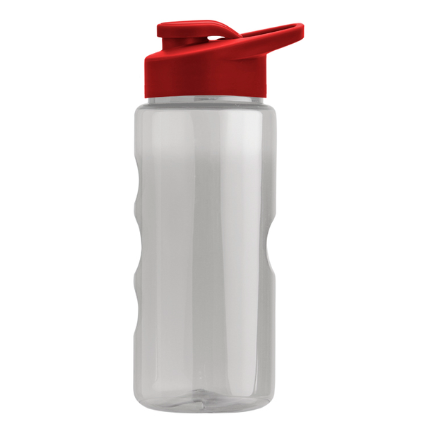 Finger Grip Tritan™ Translucent Bottle, 22oz. - Drink Thru Lid
