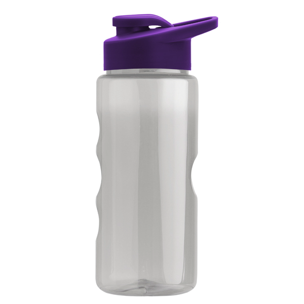 Finger Grip Tritan™ Translucent Bottle, 22oz. - Drink Thru Lid