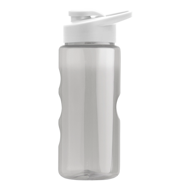 Finger Grip Tritan™ Translucent Bottle, 22oz. - Drink Thru Lid