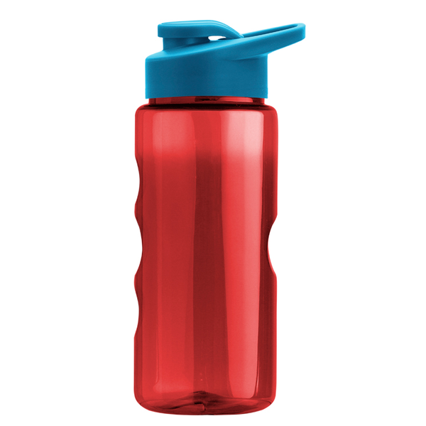 Finger Grip Tritan™ Translucent Bottle, 22oz. - Drink Thru Lid