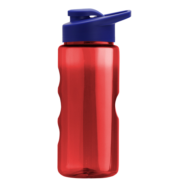 Finger Grip Tritan™ Translucent Bottle, 22oz. - Drink Thru Lid