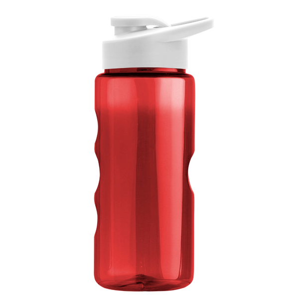 Finger Grip Tritan™ Translucent Bottle, 22oz. - Drink Thru Lid