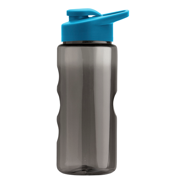 Finger Grip Tritan™ Translucent Bottle, 22oz. - Drink Thru Lid