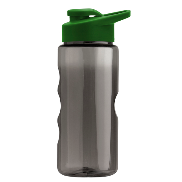 Finger Grip Tritan™ Translucent Bottle, 22oz. - Drink Thru Lid