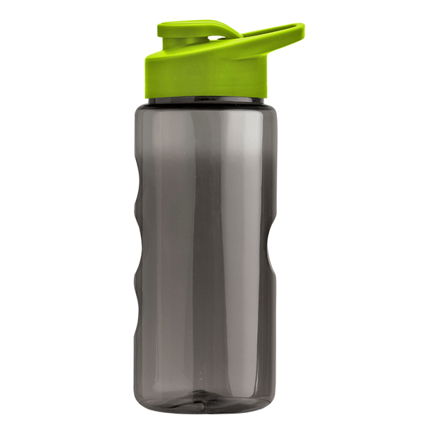 Finger Grip Tritan™ Translucent Bottle, 22oz. - Drink Thru Lid