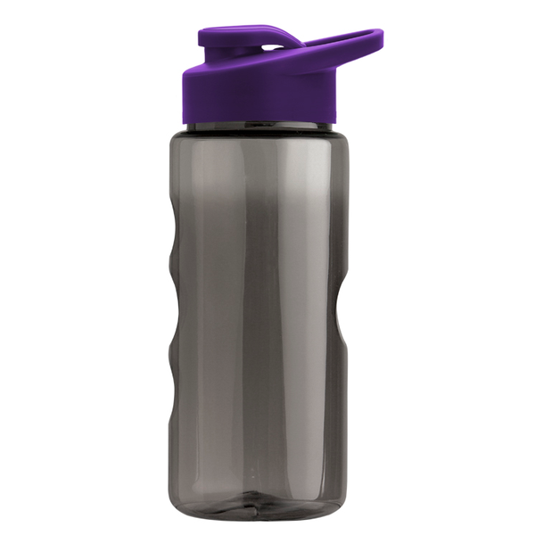 Finger Grip Tritan™ Translucent Bottle, 22oz. - Drink Thru Lid