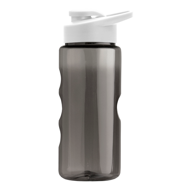 Finger Grip Tritan™ Translucent Bottle, 22oz. - Drink Thru Lid