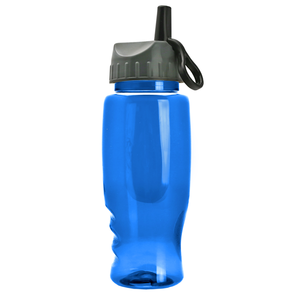 Transparent Grip Poly-Pure Sport Bottle, 27oz. - Ring Straw Lid