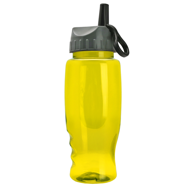 Transparent Grip Poly-Pure Sport Bottle, 27oz. - Ring Straw Lid