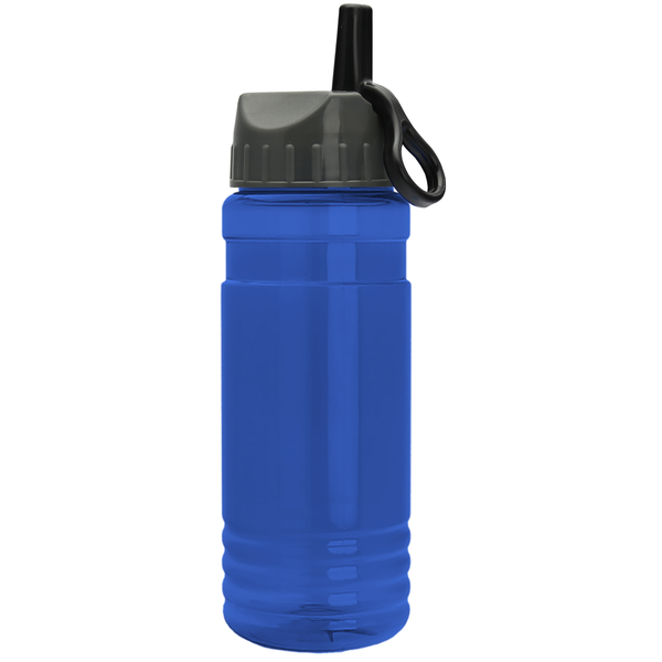 Groove Tritan™ Transparent Sports Bottle, 20oz. - Ring Straw Lid