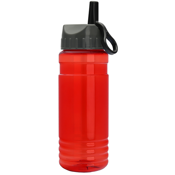 Groove Tritan™ Transparent Sports Bottle, 20oz. - Ring Straw Lid