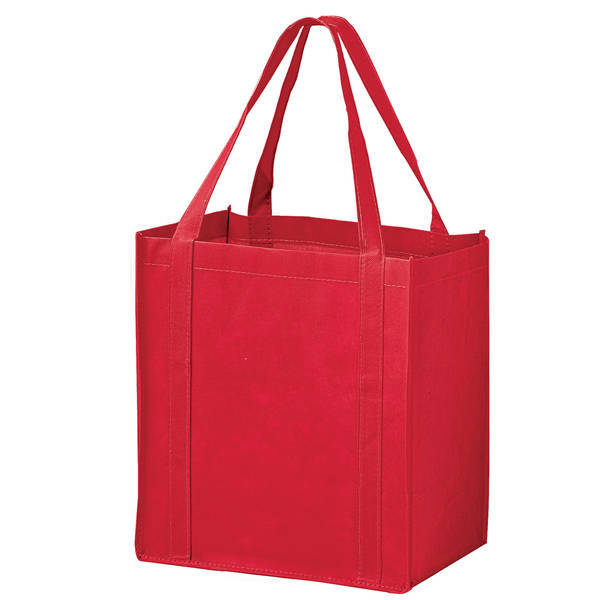 Price Buster Non-Woven Grocery Tote with Poly Board Insert