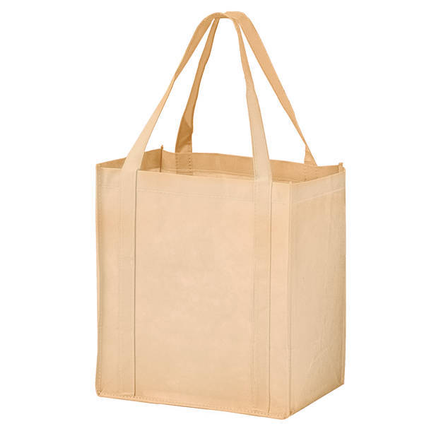 Price Buster Non-Woven Grocery Tote with Poly Board Insert
