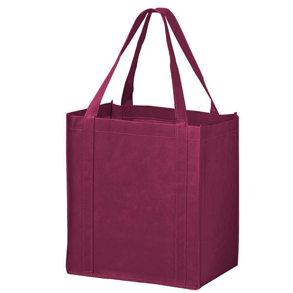 Price Buster Non-Woven Grocery Tote with Poly Board Insert