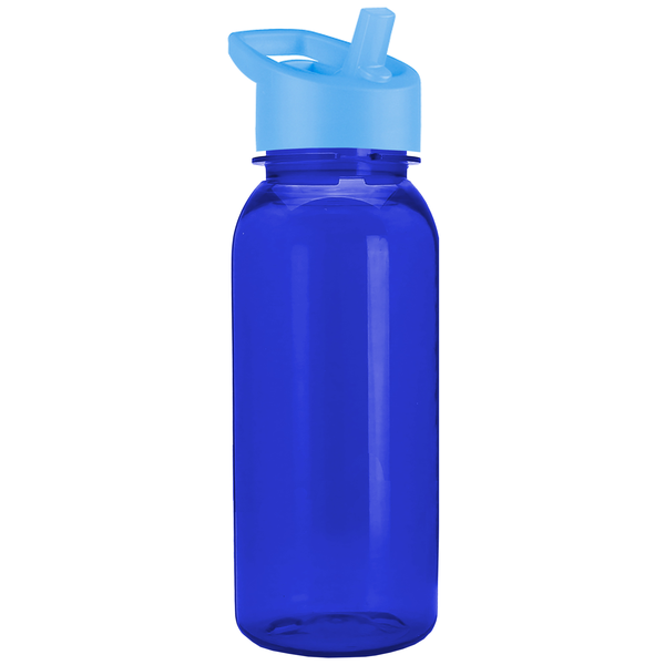 Cadet Tritan™ Transparent Sport Bottle, 18oz. - Flip Straw Lid
