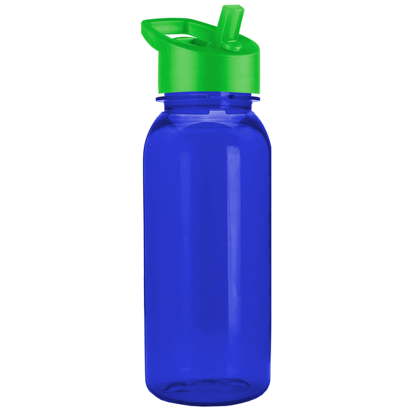Cadet Tritan™ Transparent Sport Bottle, 18oz. - Flip Straw Lid