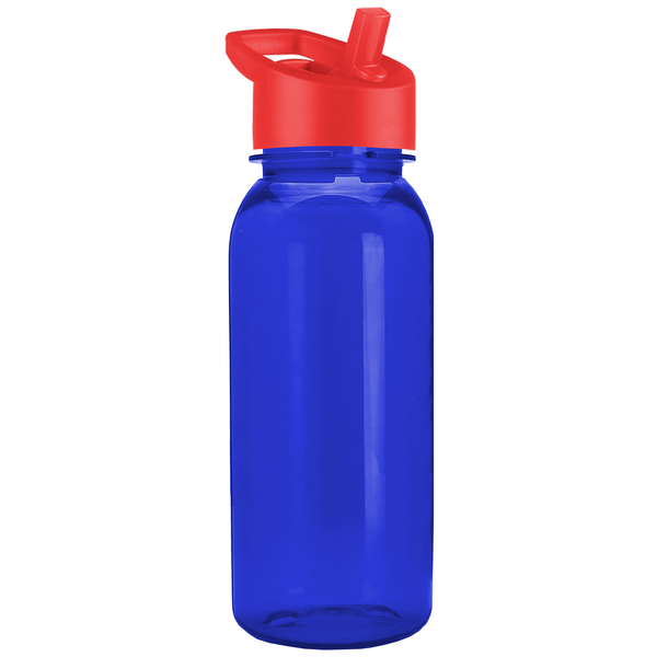 Cadet Tritan™ Transparent Sport Bottle, 18oz. - Flip Straw Lid