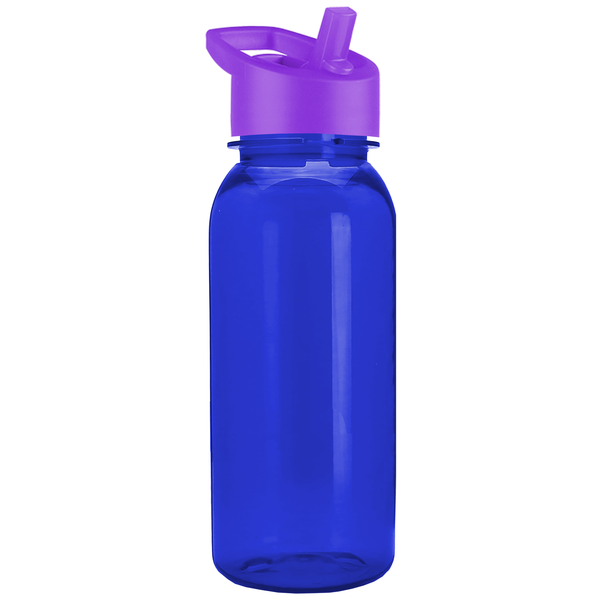 Cadet Tritan™ Transparent Sport Bottle, 18oz. - Flip Straw Lid