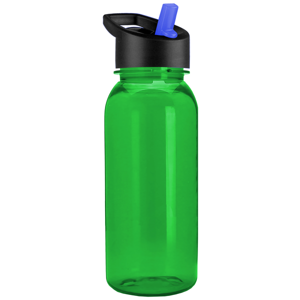 Cadet Tritan™ Transparent Sport Bottle, 18oz. - Flip Straw Lid