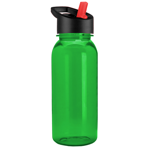Cadet Tritan™ Transparent Sport Bottle, 18oz. - Flip Straw Lid