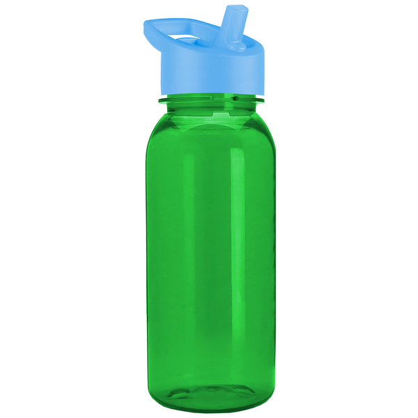 Cadet Tritan™ Transparent Sport Bottle, 18oz. - Flip Straw Lid