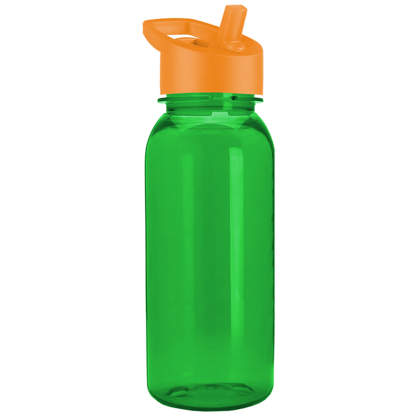 Cadet Tritan™ Transparent Sport Bottle, 18oz. - Flip Straw Lid