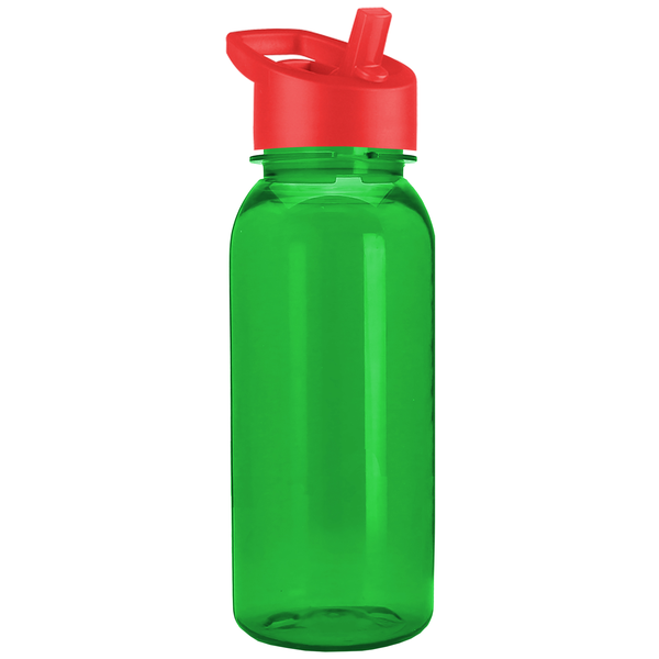 Cadet Tritan™ Transparent Sport Bottle, 18oz. - Flip Straw Lid