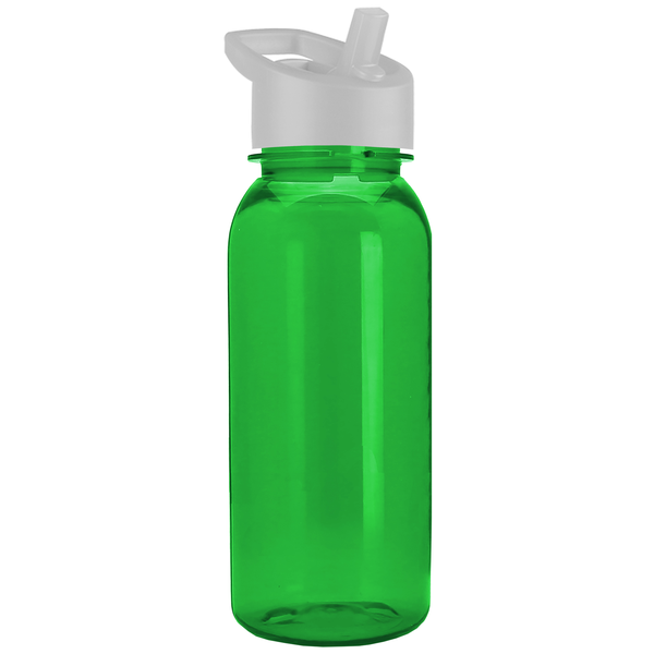 Cadet Tritan™ Transparent Sport Bottle, 18oz. - Flip Straw Lid