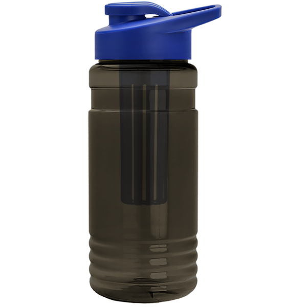 Groove Infuser Tritan™ Transparent Bottle, 20oz. - Drink Thru Lid