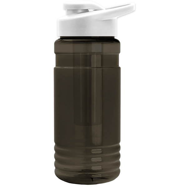 Groove Infuser Tritan™ Transparent Bottle, 20oz. - Drink Thru Lid