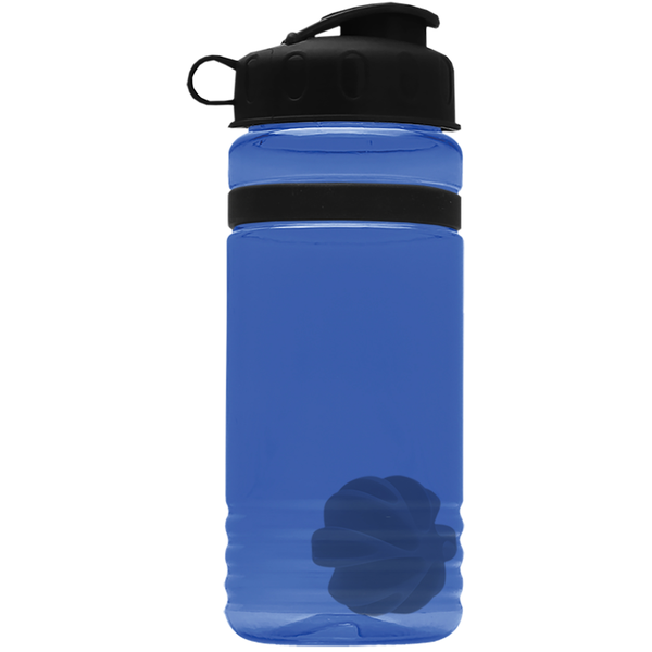 Grip Stripe Shaker Tritan™ Bottle, 20oz. - Flip Top Lid