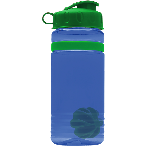 Grip Stripe Shaker Tritan™ Bottle, 20oz. - Flip Top Lid