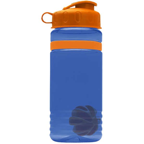 Grip Stripe Shaker Tritan™ Bottle, 20oz. - Flip Top Lid