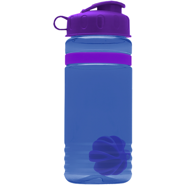 Grip Stripe Shaker Tritan™ Bottle, 20oz. - Flip Top Lid