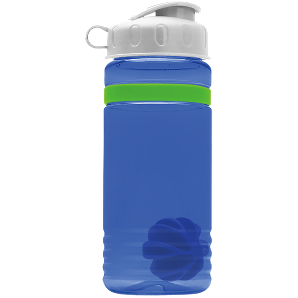 Grip Stripe Shaker Tritan™ Bottle, 20oz. - Flip Top Lid