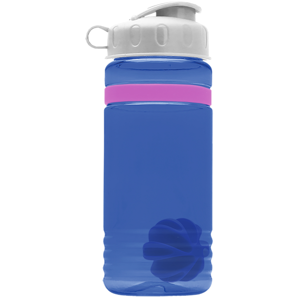 Grip Stripe Shaker Tritan™ Bottle, 20oz. - Flip Top Lid