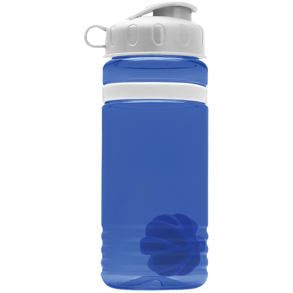 Grip Stripe Shaker Tritan™ Bottle, 20oz. - Flip Top Lid