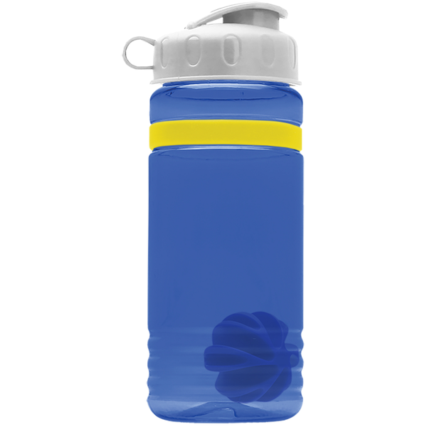 Grip Stripe Shaker Tritan™ Bottle, 20oz. - Flip Top Lid