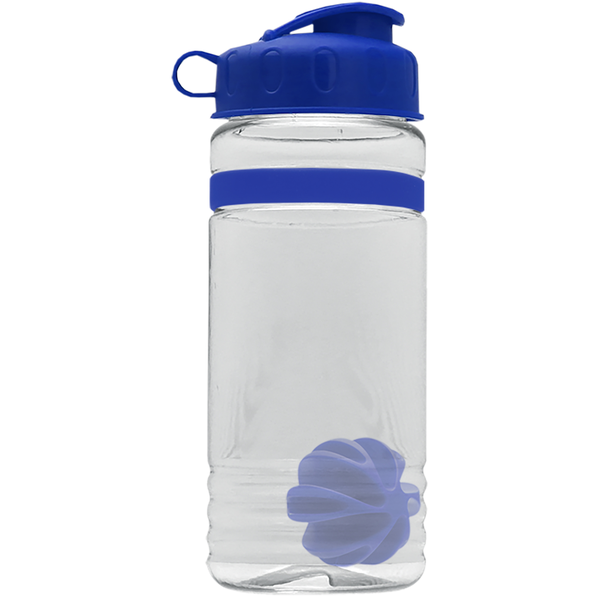 Grip Stripe Shaker Tritan™ Bottle, 20oz. - Flip Top Lid