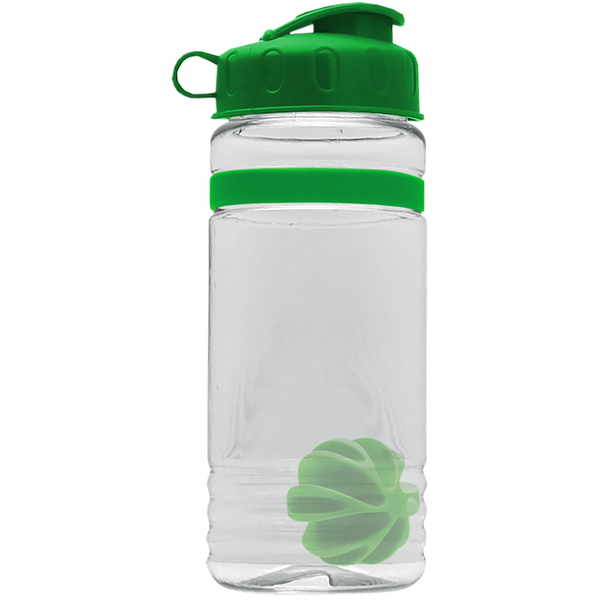 Grip Stripe Shaker Tritan™ Bottle, 20oz. - Flip Top Lid